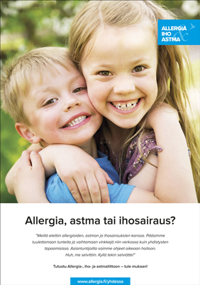 Allergia, astma tai ihosairaus A4-juliste